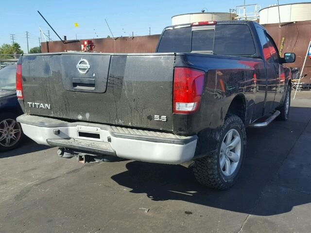 1N6AA06EX8N342281 - 2008 NISSAN TITAN XE BLACK photo 4