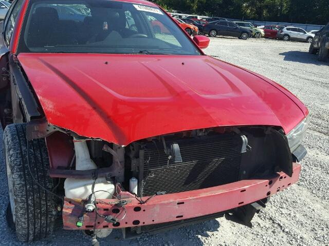 2B3CL3CGXBH527834 - 2011 DODGE CHARGER RED photo 9