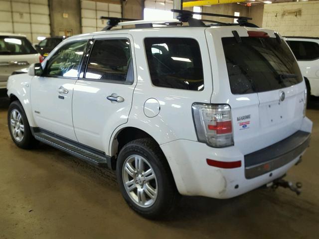 4M2CU97188KJ25424 - 2008 MERCURY MARINER PR WHITE photo 3