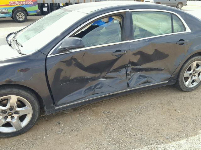 1G1ZC5E00AF178289 - 2010 CHEVROLET MALIBU 1LT შავი ფოტო 9