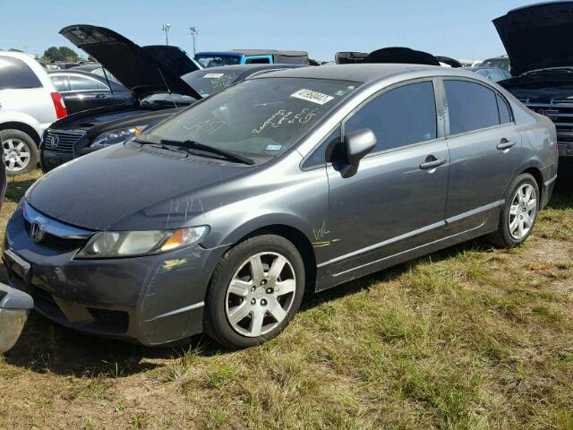 19XFA1F50BE045935 - 2011 HONDA CIVIC LX GRAY photo 2