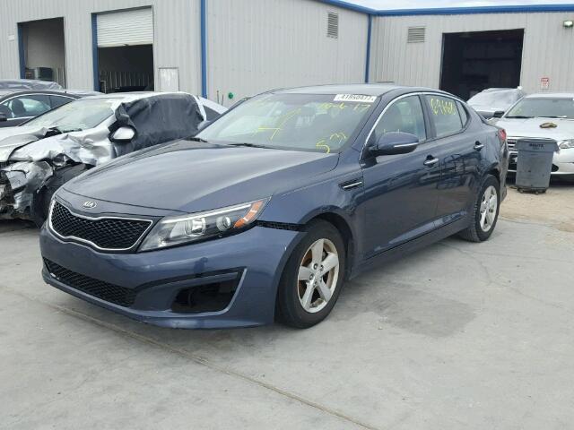 KNAGM4A78F5559410 - 2015 KIA OPTIMA LX BLUE photo 2