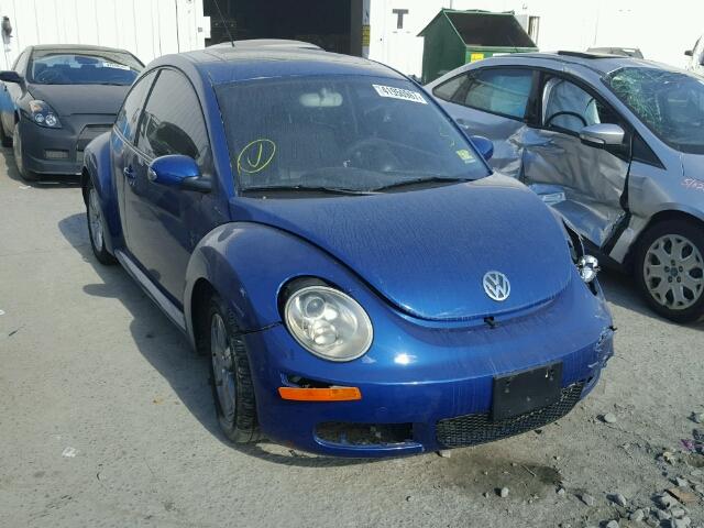 3VWRW31C87M522136 - 2007 VOLKSWAGEN NEW BEETLE BLUE photo 1