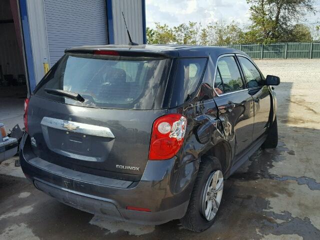 2GNALBEK4C1217620 - 2012 CHEVROLET EQUINOX LS GRAY photo 4