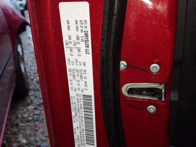 1J8FT47W68D720046 - 2008 JEEP COMPASS SP RED photo 10