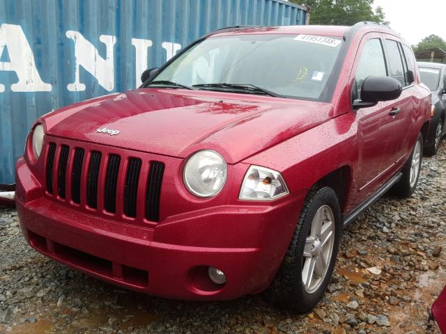 1J8FT47W68D720046 - 2008 JEEP COMPASS SP RED photo 2