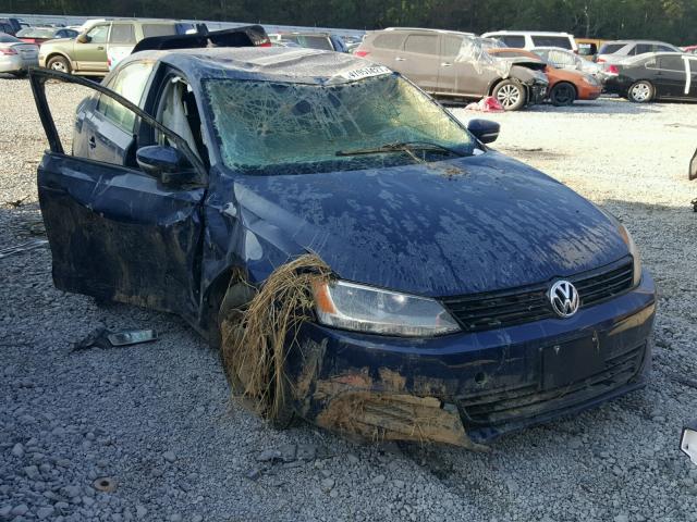 3VWD17AJ4EM416438 - 2014 VOLKSWAGEN JETTA BLUE photo 1