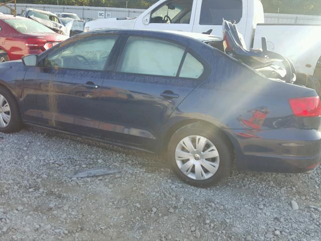 3VWD17AJ4EM416438 - 2014 VOLKSWAGEN JETTA BLUE photo 9