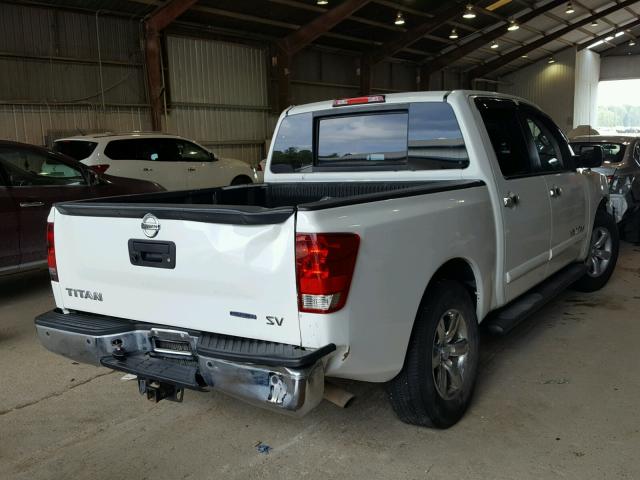 1N6BA0ED1DN305465 - 2013 NISSAN TITAN S WHITE photo 4