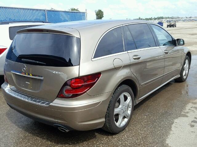 4JGCB65E48A086137 - 2008 MERCEDES-BENZ R GOLD photo 4