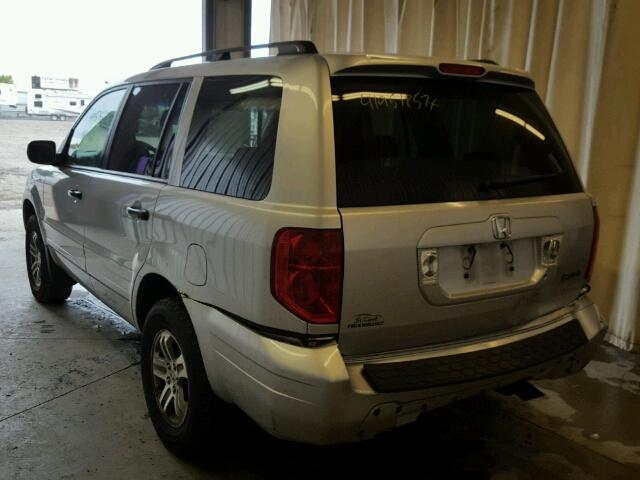 2HKYF18414H503835 - 2004 HONDA PILOT SILVER photo 3