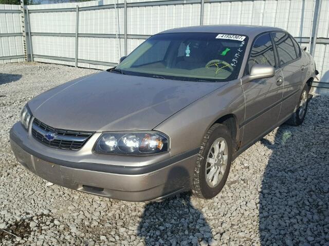 2G1WF52E519299418 - 2001 CHEVROLET IMPALA TAN photo 2