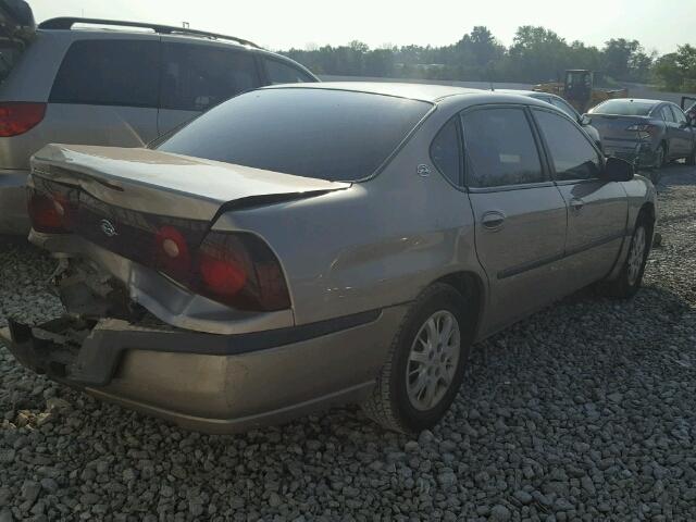 2G1WF52E519299418 - 2001 CHEVROLET IMPALA TAN photo 4