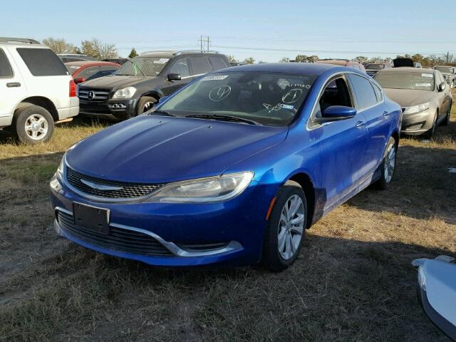 1C3CCCAB2FN667352 - 2015 CHRYSLER 200 BLUE photo 2