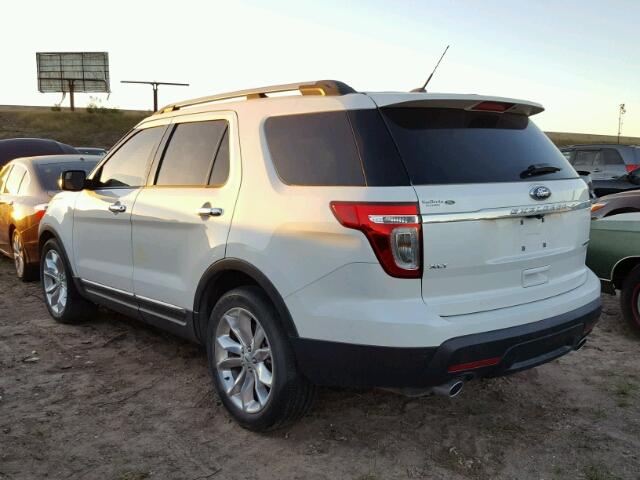 1FM5K7D86FGA92932 - 2015 FORD EXPLORER WHITE photo 3