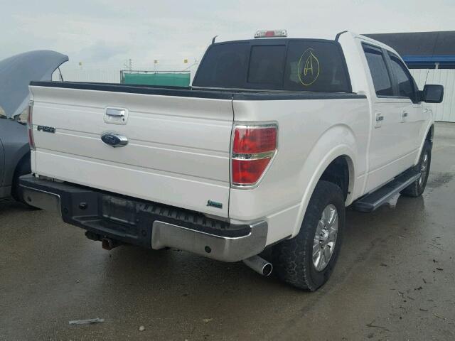 1FTFW1EV7AFD62621 - 2010 FORD F150 WHITE photo 4