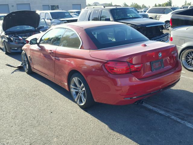 WBA3V7C55EP770561 - 2014 BMW 428 I RED photo 3