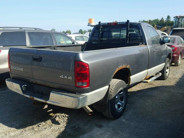 1D7HU16N84J142103 - 2004 DODGE RAM 1500 GRAY photo 4