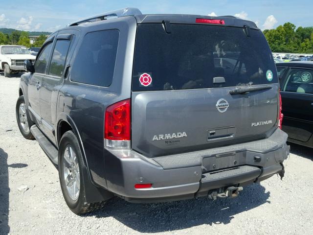 5N1AA0NE8DN606379 - 2013 NISSAN ARMADA PLA GRAY photo 3