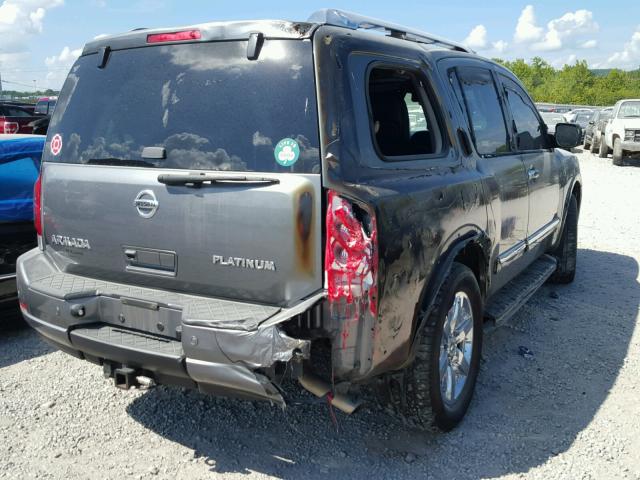 5N1AA0NE8DN606379 - 2013 NISSAN ARMADA PLA GRAY photo 4