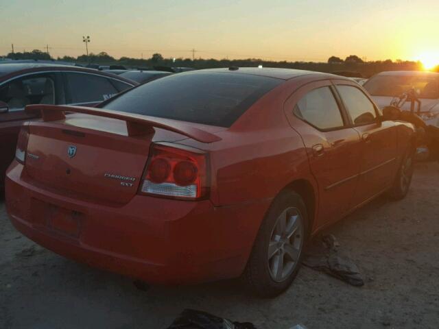 2B3CA3CV0AH145461 - 2010 DODGE CHARGER SX RED photo 4