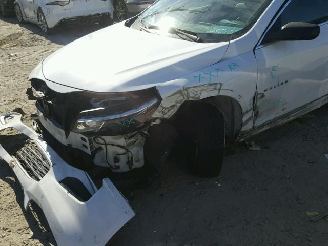 1G1ZC5ST0HF251007 - 2017 CHEVROLET MALIBU LS WHITE photo 9