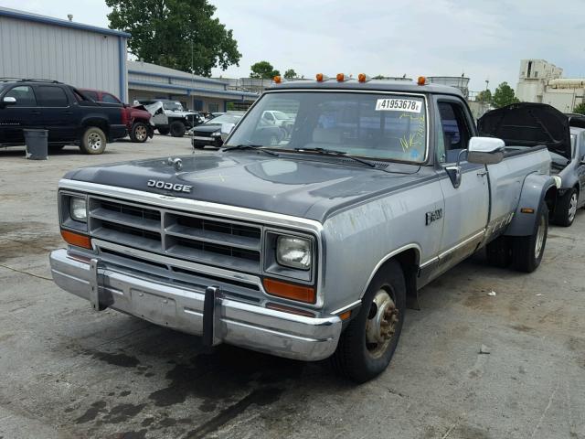 1B7ME3659LS669240 - 1990 DODGE D-SERIES D TWO TONE photo 2