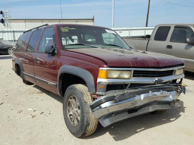 3GNFK16R2XG151287 - 1999 CHEVROLET SUBURBAN K MAROON photo 1