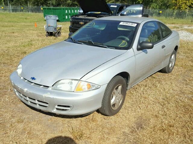 1G1JC124417349844 - 2001 CHEVROLET CAVALIER SILVER photo 2