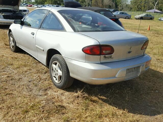 1G1JC124417349844 - 2001 CHEVROLET CAVALIER SILVER photo 3