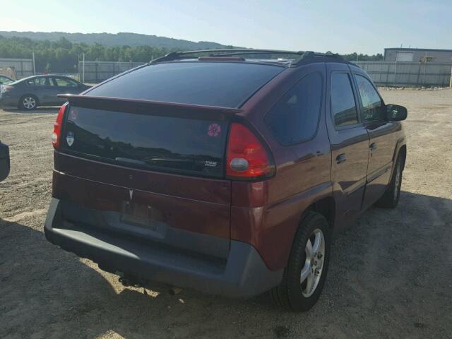 3G7DB03E13S577747 - 2003 PONTIAC AZTEK MAROON photo 4