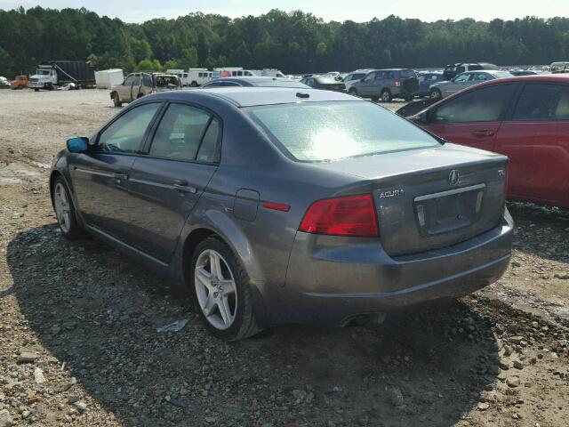 19UUA66276A039750 - 2006 ACURA 3.2TL GRAY photo 3