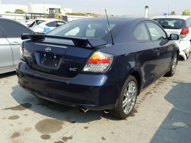 JTKDE177X70203895 - 2007 TOYOTA SCION TC BLUE photo 4