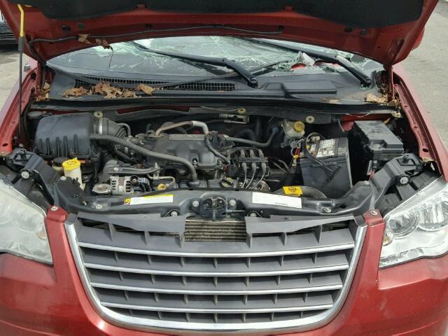 2A8HR54P78R811947 - 2008 CHRYSLER TOWN & COU BURGUNDY photo 7