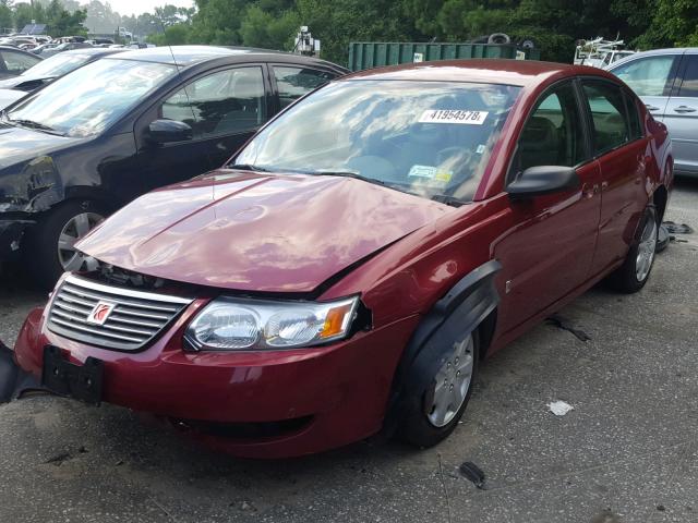 1G8AJ55F17Z187311 - 2007 SATURN ION LEVEL BURGUNDY photo 2