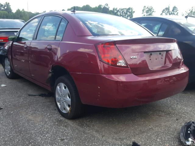 1G8AJ55F17Z187311 - 2007 SATURN ION LEVEL BURGUNDY photo 3