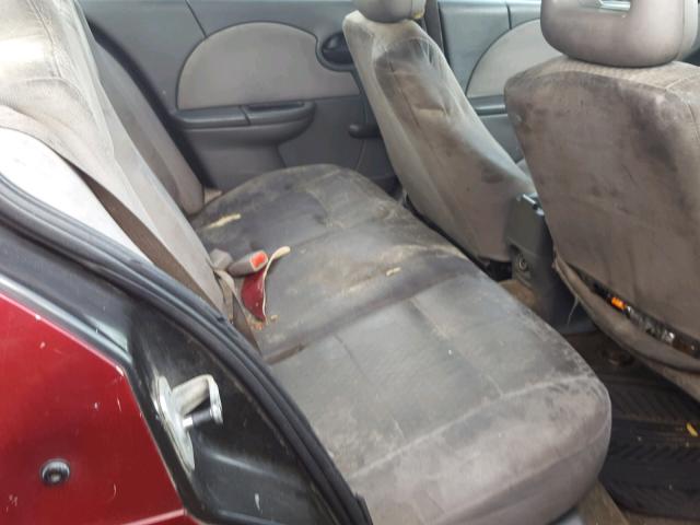 1G8AJ55F17Z187311 - 2007 SATURN ION LEVEL BURGUNDY photo 6