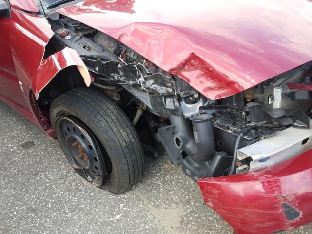 1G8AJ55F17Z187311 - 2007 SATURN ION LEVEL BURGUNDY photo 9