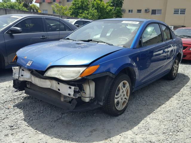 1G8AN12F03Z168387 - 2003 SATURN ION LEVEL BLUE photo 2