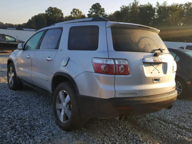 1GKLVMED8AJ252063 - 2010 GMC ACADIA SLT SILVER photo 3