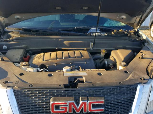 1GKLVMED8AJ252063 - 2010 GMC ACADIA SLT SILVER photo 7