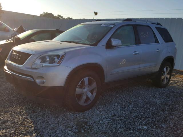 1GKLVMED8AJ252063 - 2010 GMC ACADIA SLT SILVER photo 9