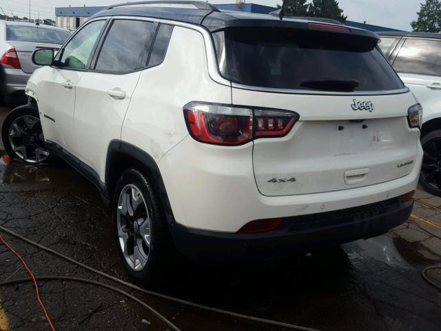 3C4NJDCBXJT253077 - 2018 JEEP COMPASS LI WHITE photo 3