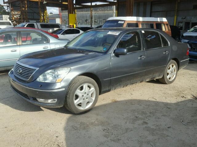 JTHBN36F840130118 - 2004 LEXUS LS GRAY photo 2