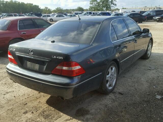 JTHBN36F840130118 - 2004 LEXUS LS GRAY photo 4