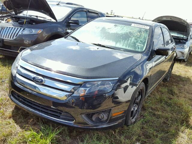 3FAHP0HA2BR108608 - 2011 FORD FUSION BLACK photo 2