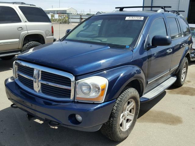 1D8HB58D04F133539 - 2004 DODGE DURANGO LI BLUE photo 2