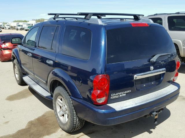 1D8HB58D04F133539 - 2004 DODGE DURANGO LI BLUE photo 3