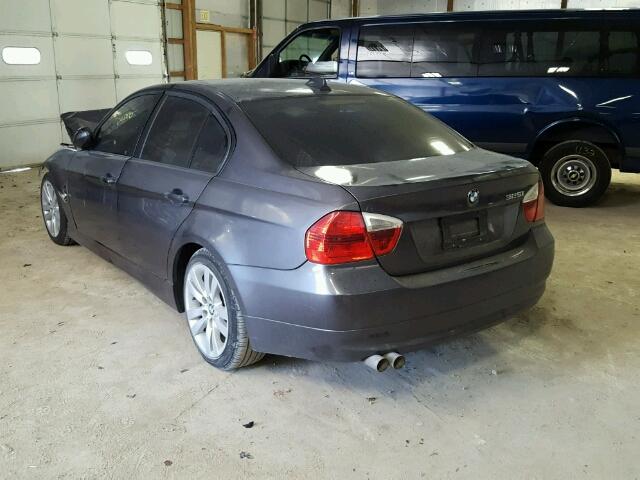 WBAVB13556PT24426 - 2006 BMW 325 I GRAY photo 3