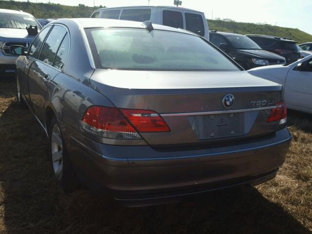 WBAHN83506DT60314 - 2006 BMW 750 LI GRAY photo 3